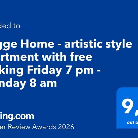 Apartment Hygge - Stylish Artistic With Free Weekend Parking *
